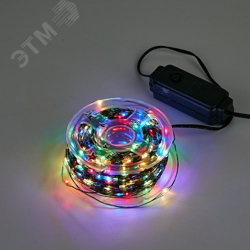 Гирлянда светодиодная Роса 50 м 500 светодиодов Разноцветный свет зеленый провод ТМ ULD-S5000-500/DGA MULTI IP20 DEW - фото 2