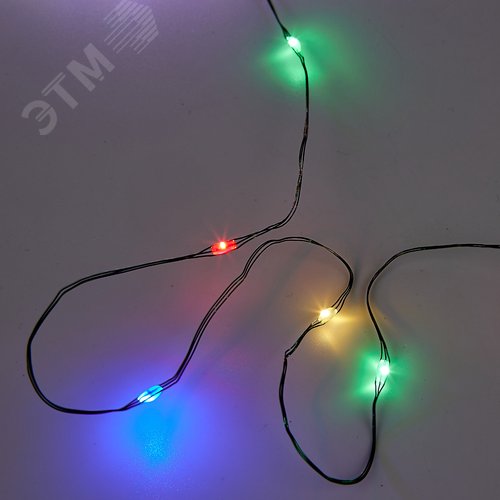 Гирлянда светодиодная Роса 50 м 500 светодиодов Разноцветный свет зеленый провод ТМ ULD-S5000-500/DGA MULTI IP20 DEW - фото 3