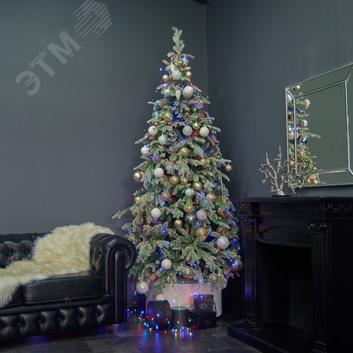 Гирлянда светодиодная Роса 50 м 500 светодиодов Разноцветный свет зеленый провод ТМ ULD-S5000-500/DGA MULTI IP20 DEW - фото 7