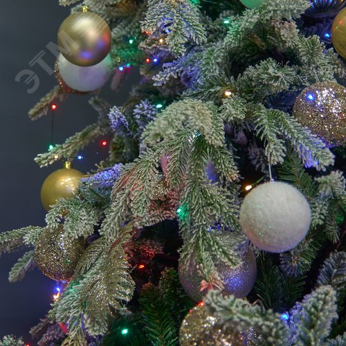 Гирлянда светодиодная Роса 50 м 500 светодиодов Разноцветный свет зеленый провод ТМ ULD-S5000-500/DGA MULTI IP20 DEW - фото 8