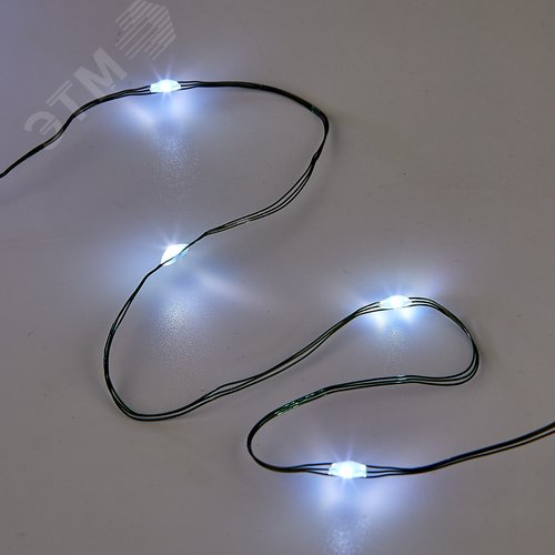 Гирлянда светодиодная Роса 200м 2000 светодиодов Белый свет зеленый провод ТМ ULD-S20000-2000/DGA WHITE IP20 DEW - фото 3