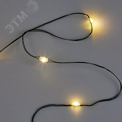 Гирлянда светодиодная Роса 200м 2000 светодиодов теплый белый свет зеленый провод ТМ ULD-S20000-2000/DGA WARM WHITE IP20 DEW - фото 3