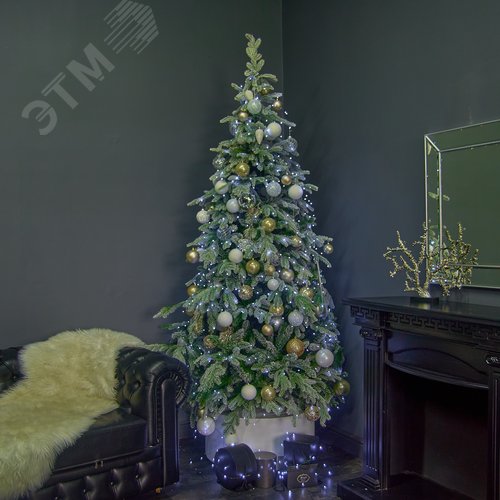 Гирлянда светодиодная Роса 400м 4000 светодиодов Белый свет зеленый провод ТМ ULD-S40000-4000/DGA WHITE IP20 DEW - фото 7