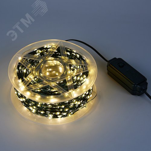 Гирлянда светодиодная Роса 400м 4000 светодиодов теплый белый свет зеленый провод ULD-S40000-4000/DGA WARM WHITE IP20 DEW - фото 5