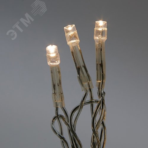 Гирлянда Занавес светодиодный 3х3 м 192 светодиода теплый белый свет прозрачный провод ULD-C3030-192/DTA WARM WHITE IP20 - фото 4