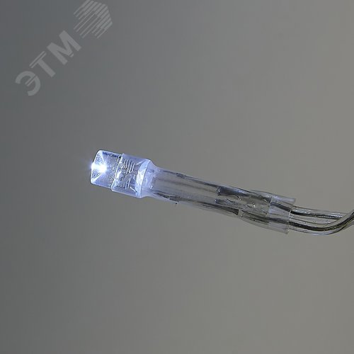 Гирлянда Занавес светодиодный 3х3 м 192 светодиода белый свет прозрачный провод ULD-C3030-192/DTA WHITE IP20 - фото 4