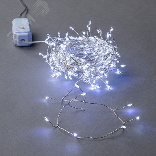 Гирлянда светодиодная Роса 5 м 125 светодиодов Белый свет прозрачный провод ТМ ULD-S0500-125/DTA WHITE IP20 DEWDROP - фото 3