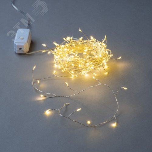 Гирлянда светодиодная Роса 5 м 125 светодиодов Теплый белый свет прозрачный провод ТМ ULD-S0500-125/DTA WARM WHITE IP20 DEWDROP - фото 3