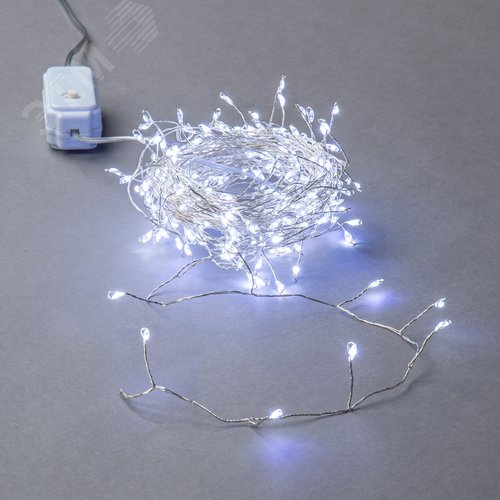 Гирлянда светодиодная Роса 10 м 250 светодиодов Белый свет прозрачный провод ТМ ULD-S1000-250/DTA WHITE IP20 DEWDROP - фото 8