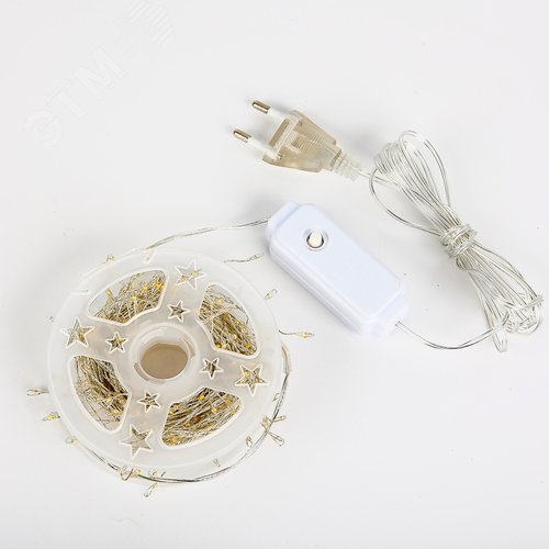 Гирлянда светодиодная Роса 10 м 250 светодиодов Теплый белый свет прозрачный провод ТМ ULD-S1000-250/DTA WARM WHITE IP20 DEWDROP - фото 1