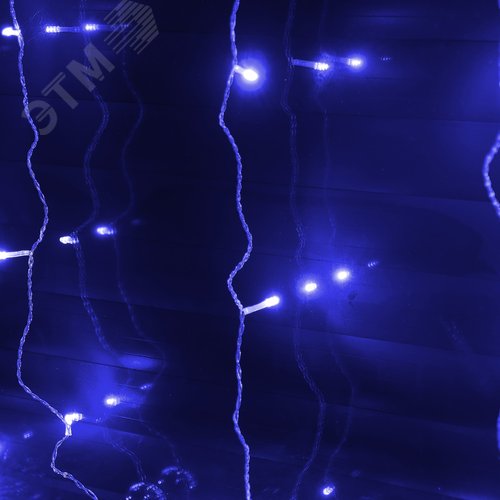Гирлянда Занавес светодиодный 3х2 м 160 светодиодов синий свет прозрачный провод ULD-C3020-160/DTA BLUE IP20 - фото 7