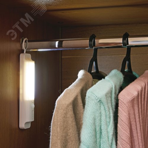 Светильник светодиодный для мебели с датчиком движения 0,9 Вт Питание 3ААA не в комплекте 200х42х36,5мм 150 Лм ULM-F47-0,9W/4500K/3AAA SENSOR IP20 IVORY - фото 4