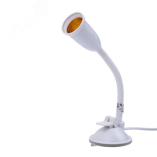 Светильник на присоске для фитоламп с выключателем E27 цоколь, белый ФитоЛето TLI-282 WHITE E27 PLANT POLYBAG - фото 2
