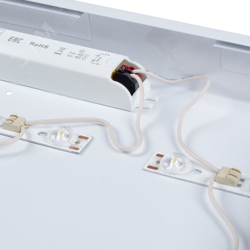 Светильник светодиодный потолочный 60 Вт 60х120 Белый равномерный свет 4000K 7700Лм. Корпус белый В комплекте с источником питания ТМ ULP-60120 60W/4000К/LL IP40 PREMIUM OPAL WHITE - фото 9