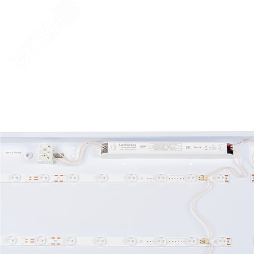 Светильник светодиодный потолочный 60 Вт 60х120 Белый равномерный свет 5000K 7700Лм Корпус белый В комплекте с источником питания ТМ ULP-60120 60W/5000К/LL IP40 PREMIUM OPAL WHITE - фото 5