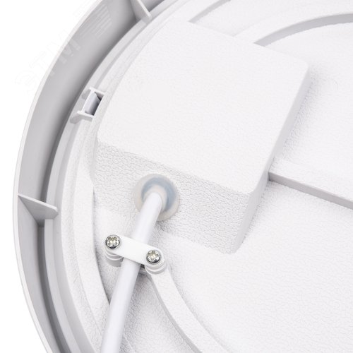 Светильник светодиодный влагозащищенный 24 Вт Круг Дневной свет 6500K 200x160x58 мм Корпус белый Цвет рамок в комплекте золотистый графит ТМ Volpe ULW-Q281 24W/6500K/F20 IP65 WHITE  - фото 7