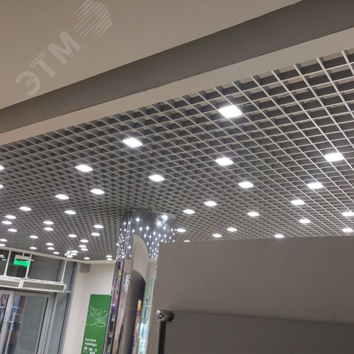 Светильник светодиодный потолочный встраиваемый Грильято 7 Вт для ячеек 100х100мм белый свет 4000K 868Лм корпус белый в комплекте с источником питания ULP-1010 7W/4000К IP40 GRILYATO WHITE - фото 3