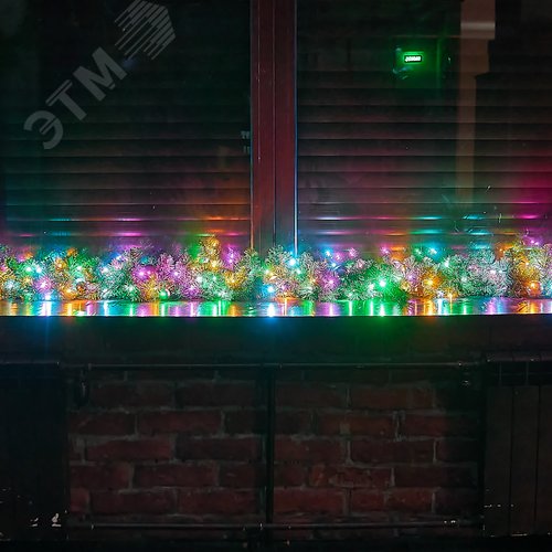 Гирлянда светодиодная 10 м 100 светодиодов голубой желтый зеленый розовый свет зеленый провод ТМ ULD-S1000-100/DGA MULTI-2 IP20 - фото 3