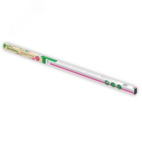 Светильник для растений светодиодный линейный 24 Вт 873 мм выключатель на корпусе пластик спектр для рассады и досвечивания в период роста ФитоЛето ULI-P57-24W/SPBR IP20 WHITE - фото 8