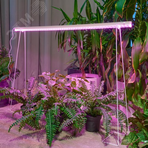 Светильник для растений светодиодный линейный 30 Вт 1173 мм выключатель на корпусе пластик спектр для рассады и досвечивания в период роста ФитоЛето ULI-P57-30W/SPBR IP20 WHITE - фото 11