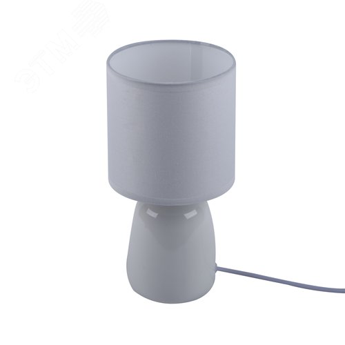 Светильник настольный декоративный под лампу Е14 40W Механический выключатель Белый ТМ UML-B305 E14 WHITE - фото 6