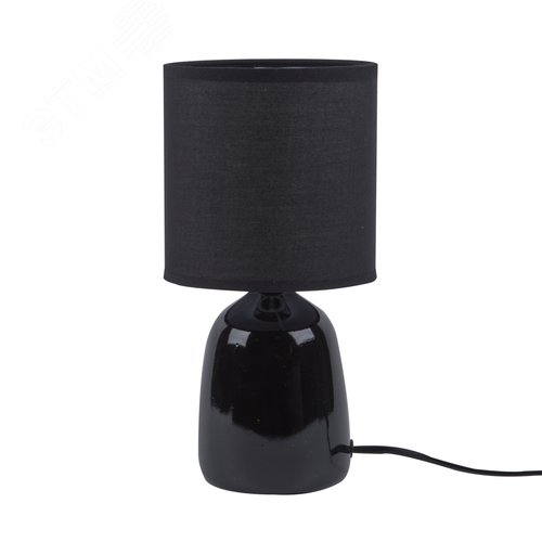 Светильник настольный декоративный под лампу Е14 40W Механический выключатель Черный UML-B305 E14 BLACK - фото 5
