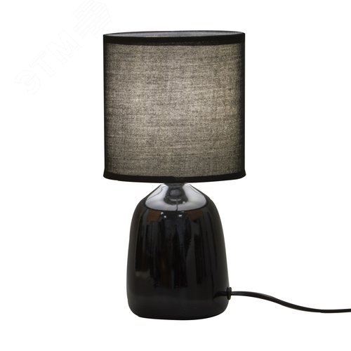Светильник настольный декоративный под лампу Е14 40W Механический выключатель Черный UML-B305 E14 BLACK - фото 6