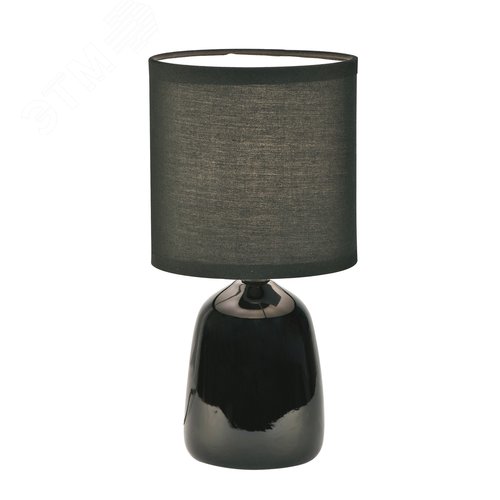 Светильник настольный декоративный под лампу Е14 40W Механический выключатель Черный UML-B305 E14 BLACK - фото 1