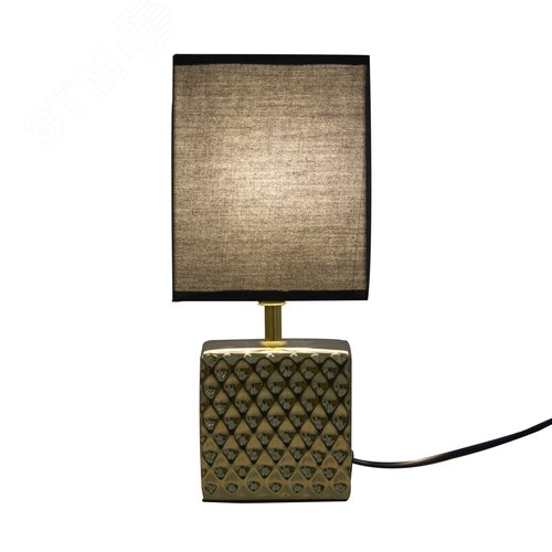 Cветильник настольный декоративный под лампу Е14 40W Механический выключатель Золотой/Черный ТМ UML-B306 E14 GOLD/BLACK - фото 6