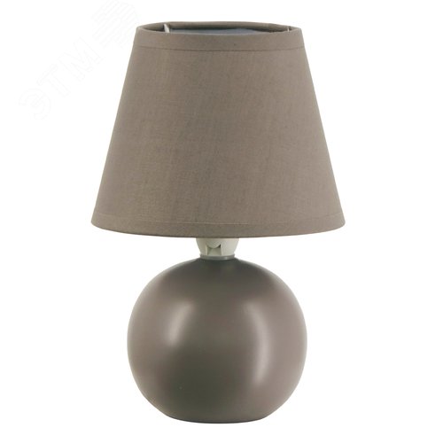 Светильник настольный декоративный под лампу Е14 40W Механический выключатель Темно-серый ТМ UML-B303 E14 DARK GREY - фото 2
