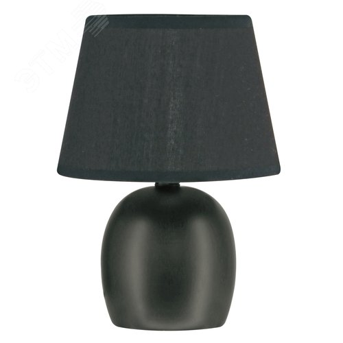 Светильник настольный декоративный под лампу Е14 40W Механический выключатель Черный ТМ UML-B304 E14 BLACK - фото 2