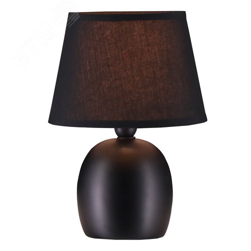 Изображение товара Светильник настольный декоративный под лампу Е14 40W Механический выключатель Черный ТМ UML-B304 E14 BLACK (шт)