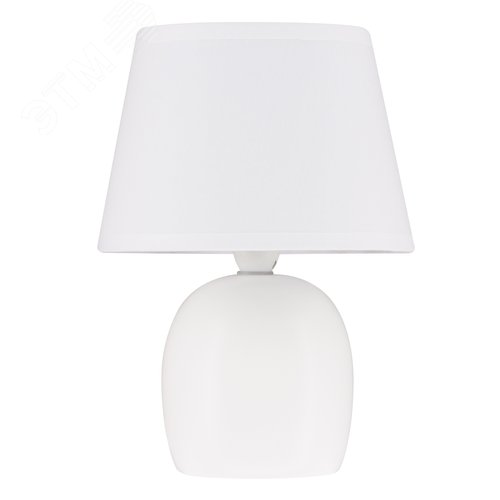 Светильник настольный декоративный под лампу Е14 40W Механический выключатель Белый ТМ UML-B304 E14 WHITE - фото 2