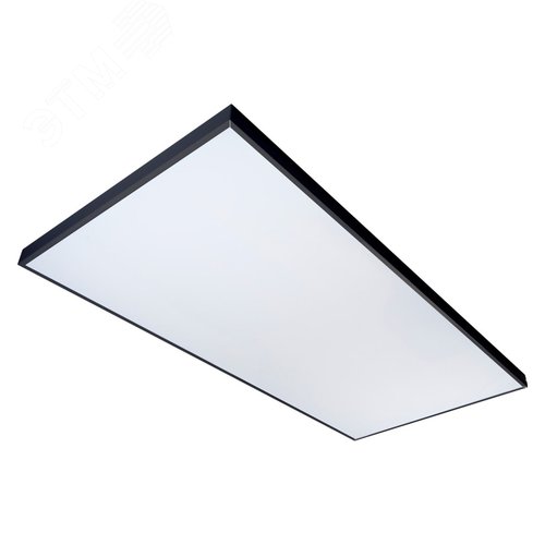 Светильник светодиодный потолочный 60 Вт 60х120 Белый равномерный свет 4000K 7700Лм Корпус черный В комплекте с источником питания ТМ ULP-60120 60W/4000К/LL IP40 PREMIUM OPAL BLACK - фото 1