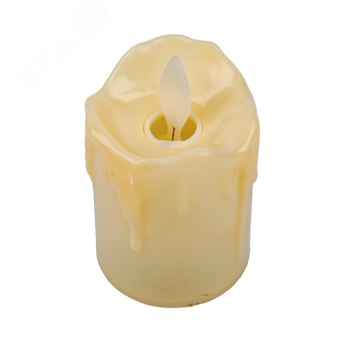 Фигура светодиодная Свеча на батарейках LR44 в комплекте в составе набора из 3 штук 1 светодиод Теплый белый свет ULD-F063 WW CANDLE SET3 - фото 3