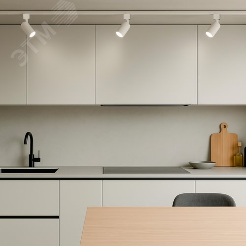 Светильник-прожектор трековый Под лампу GU10 Корпус белый ТМ Volpe UBL-Q324 GU10 WHITE - фото 19