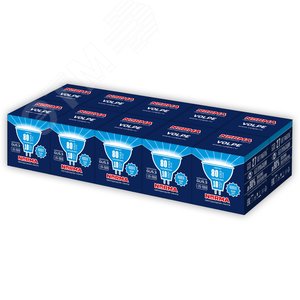 Лампа светодиодная 10 Вт Патрон GU5. Форма JCDR матовая Серия Norma Белый свет 4000K Картон ТМ Volpe LED-JCDR-10W/NW/GU5.3/NR Набор из 10штук - фото 1