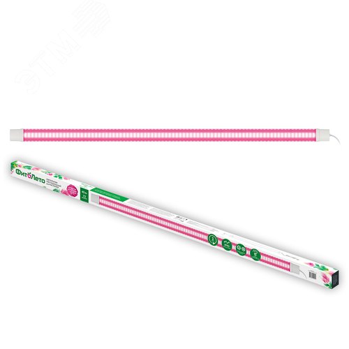 Светильник для растений светодиодный линейный 45 Вт 1500 мм пластик спектр для рассады и досвечивания в период роста ФитоЛето ULZ-P82-45W/SPBR IP65 CLEAR - фото 16