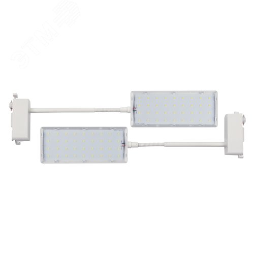 Светильник-прожектор светодиодный трековый 12 Вт в составе набора из 2штук Спектр для фотосинтеза Корпус белый ТМ ULB-P37-12W/SPFR WHITE SET2 - фото 1