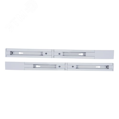 Шинопровод осветительный тип G 2шт.х50см в наборе с заглушкой вводом питания и соединителем Однофазный Белый ТМ UBX-GS2 WHITE 50x2 SET03 - фото 2