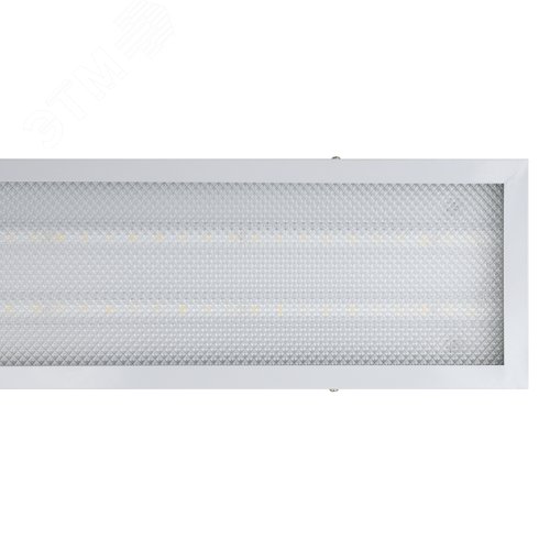 Светильник светодиодный потолочный универсальный 45 Вт 18х120 Белый свет 4000K Рассеиватель призма Встроенный источник питания Корпус белый ТМ Volpe ULP-Q105 18120-45W/4000K WHITE M3 - фото 2