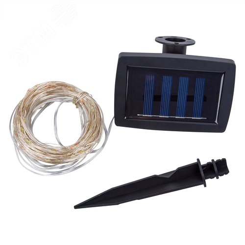 Гирлянда садовая на солнечной батарее Роса 300 светодиодов Теплый белый свет 1 АА Ni-Mh аккумулятор в комплекте IP44 USL-S-128/PT30000 WARMWHITE DEW - фото 1