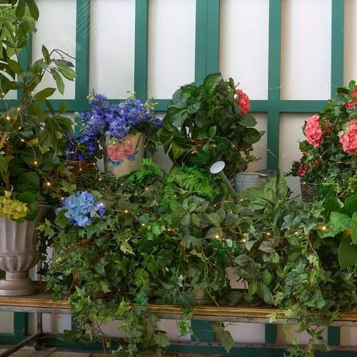 Гирлянда садовая на солнечной батарее Роса 300 светодиодов Теплый белый свет 1 АА Ni-Mh аккумулятор в комплекте IP44 USL-S-128/PT30000 WARMWHITE DEW - фото 10