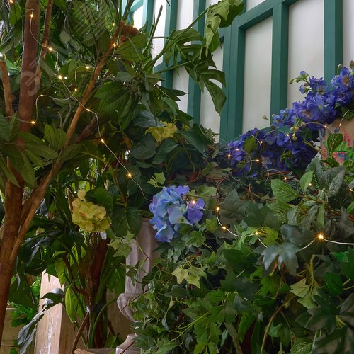 Гирлянда садовая на солнечной батарее Роса 300 светодиодов Теплый белый свет 1 АА Ni-Mh аккумулятор в комплекте IP44 USL-S-128/PT30000 WARMWHITE DEW - фото 11