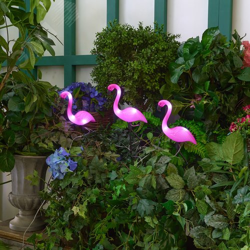 Светильник садовый на солнечной батарее Фламинго в комплекте из 3 штук 6 светодиодов Белый свет 1 АA Ni-Mh аккумулятор в комплекте IP44 USL-S-833/PM530 FLAMINGO SET3 - фото 17