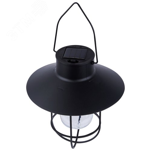 Светильник садовый на солнечной батарее Винтажный фонарь Подвесной 1 филаментная лампа Теплый белый свет 1хАА Ni-Mh аккумулятор в комплекте IP44 TM USL-S-280/PT200 VINTAGE LANTERN - фото 3