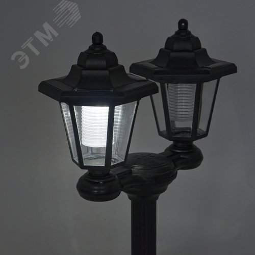 Светильник садовый на солнечной батарее Ретро 2 светодиода Белый свет 1 АА Ni-Mh аккумулятор в комплекте IP44 USL-S-188/PM1500 RETRO - фото 14