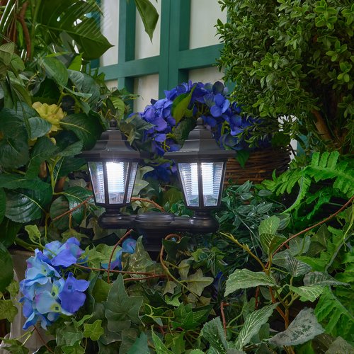 Светильник садовый на солнечной батарее Ретро 2 светодиода Белый свет 1 АА Ni-Mh аккумулятор в комплекте IP44 USL-S-188/PM1500 RETRO - фото 15