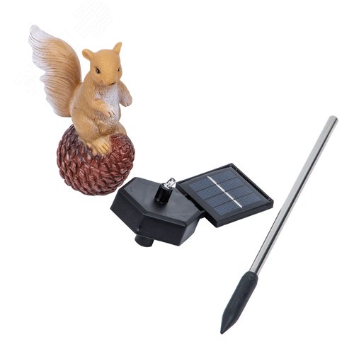 Светильник садовый на солнечной батарее Белка 1 светодиод Теплый белый свет 1xАAА Ni-Mh аккумулятор в комплекте IP44 USL-S-834/PM410 SQUIRREL - фото 2