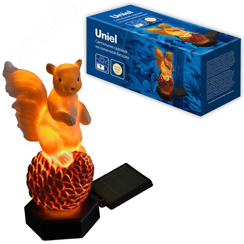 Светильник садовый на солнечной батарее Белка 1 светодиод Теплый белый свет 1xАAА Ni-Mh аккумулятор в комплекте IP44 USL-S-834/PM410 SQUIRREL - фото 8